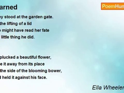 Ella Wheeler Wilcox - Warned