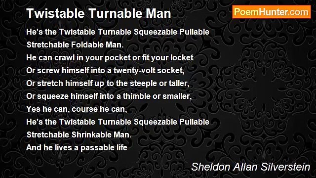Sheldon Allan Silverstein - Twistable Turnable Man
