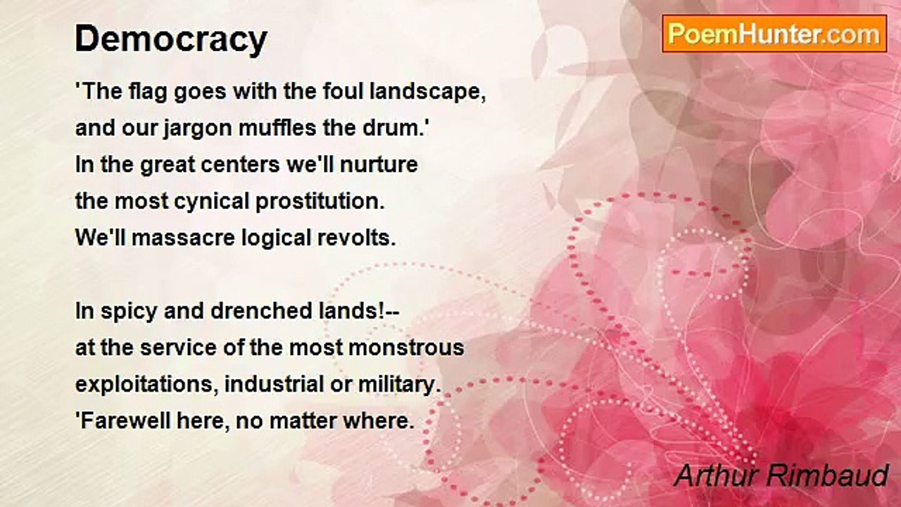 Arthur Rimbaud - Democracy