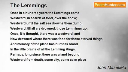 John Masefield - The Lemmings
