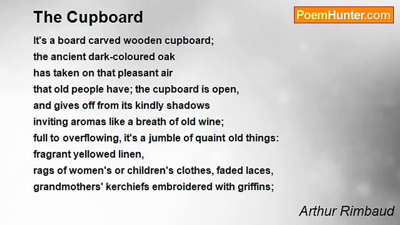 Arthur Rimbaud - The Cupboard