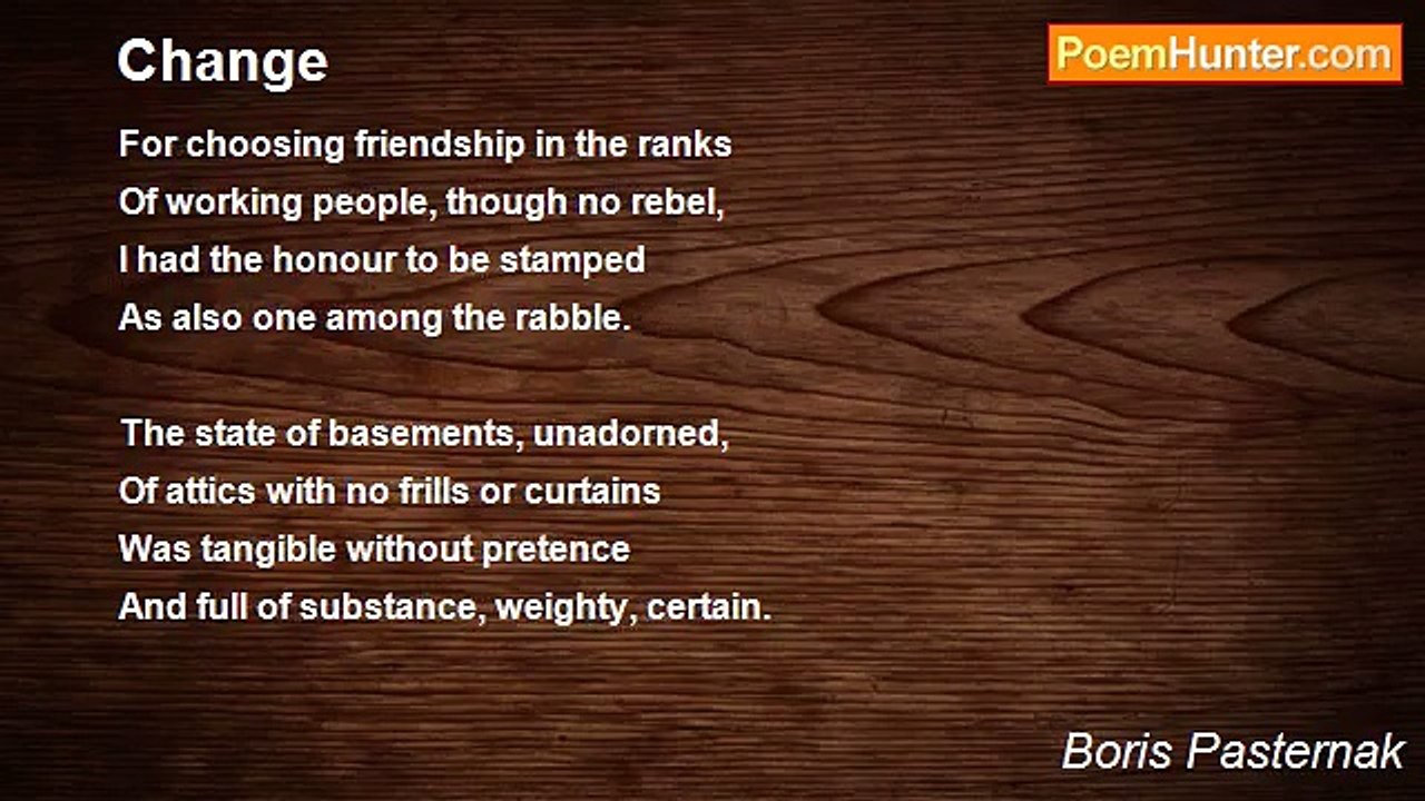 Boris Pasternak - Change