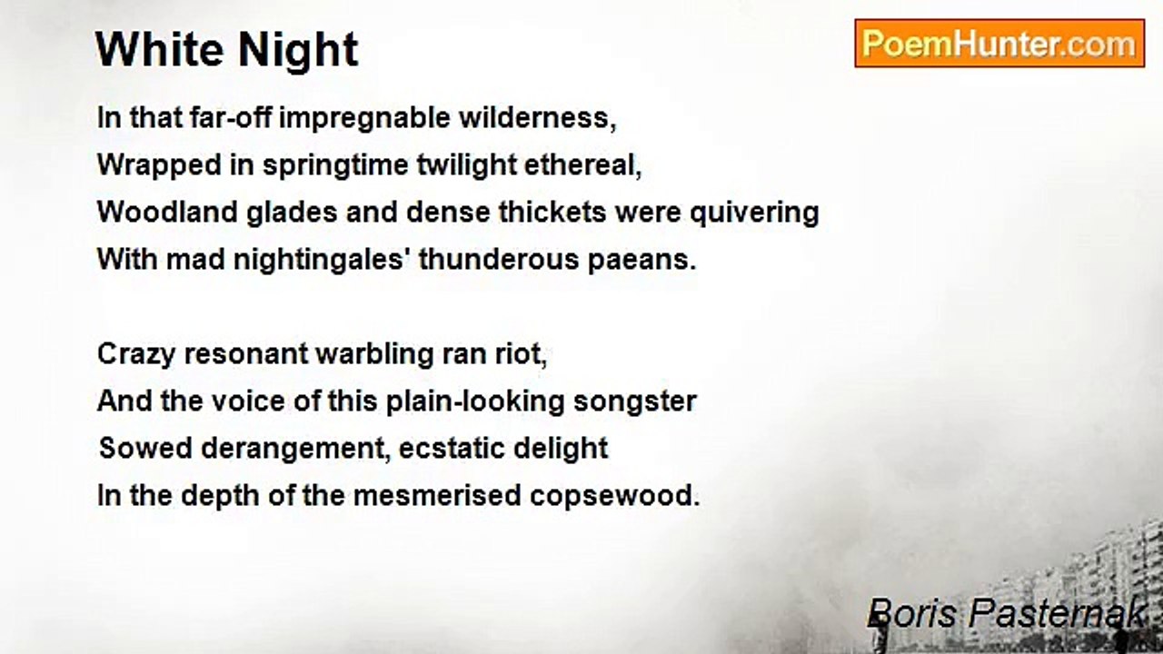 Boris Pasternak - White Night