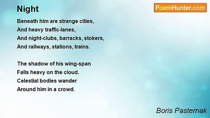 Boris Pasternak - Night