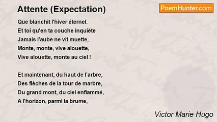 Victor Marie Hugo - Attente (Expectation)