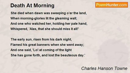 Charles Hanson Towne - Death At Morning