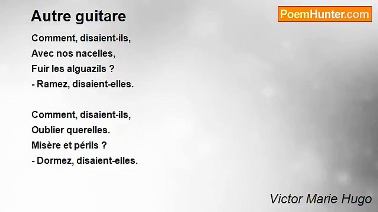 Victor Marie Hugo - Autre guitare