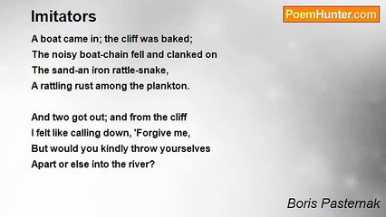 Boris Pasternak - Imitators