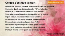 Victor Marie Hugo - Ce que c'est que la mort
