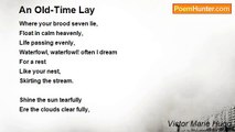 Victor Marie Hugo - An Old-Time Lay