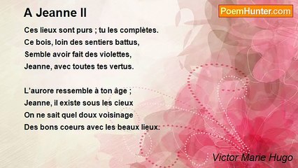 Victor Marie Hugo - A Jeanne II