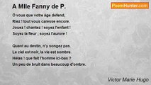 Victor Marie Hugo - A Mlle Fanny de P.