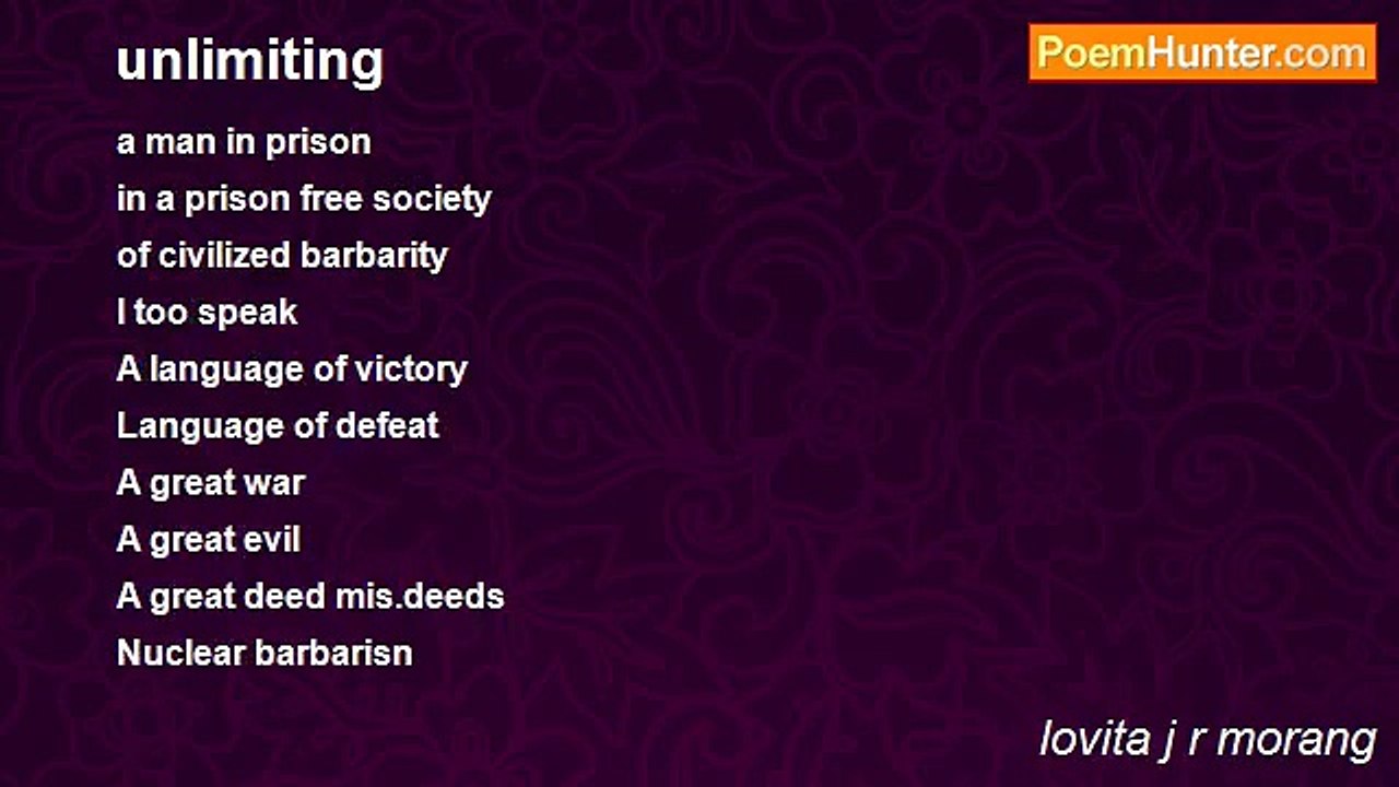 lovita j r morang - unlimiting