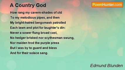 Edmund Blunden - A Country God