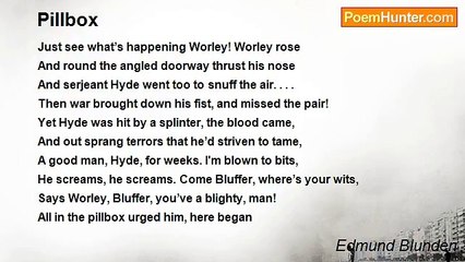 Edmund Blunden - Pillbox