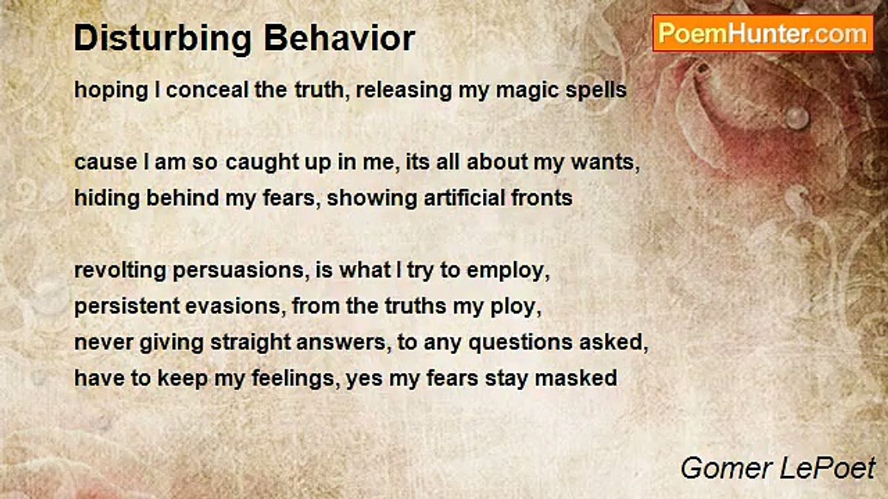 Gomer LePoet - Disturbing Behavior