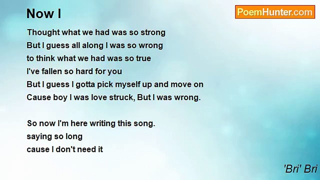 'Bri' Bri - Now I