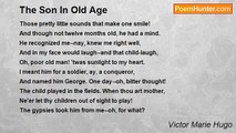 Victor Marie Hugo - The Son In Old Age