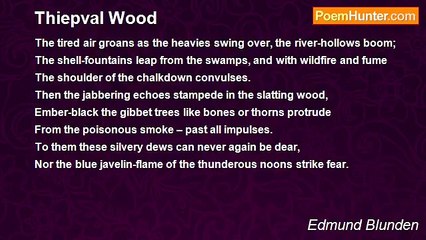 Edmund Blunden - Thiepval Wood