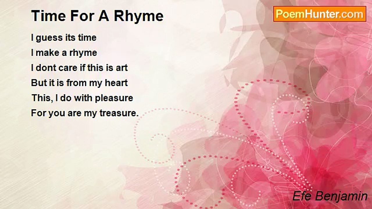Efe Benjamin - Time For A Rhyme