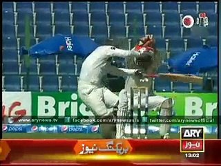 Pakistani Cricketer Ahmad Shahzad out