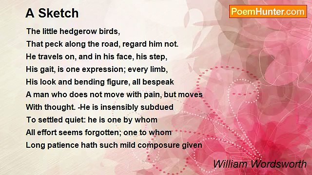 William Wordsworth - A Sketch