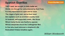 William Wordsworth - Spanish Guerillas