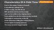 William Wordsworth - Characteristics Of A Child Three Years Old