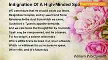 William Wordsworth - Indignation Of A High-Minded Spaniard