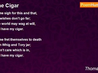 Thomas Hood - The Cigar