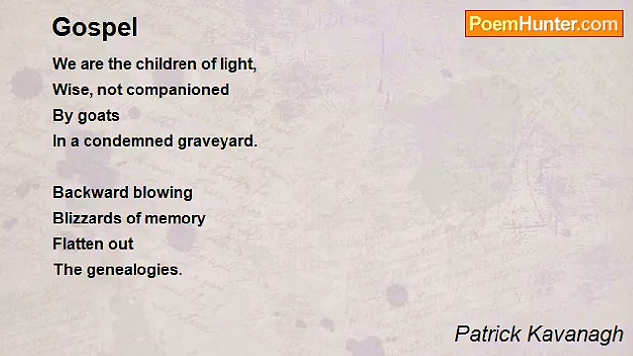Patrick Kavanagh - Gospel