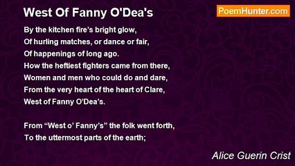 Alice Guerin Crist - West Of Fanny O'Dea's