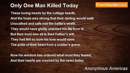 Anonymous Americas - Only One Man Killed Today