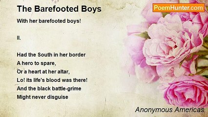 Anonymous Americas - The Barefooted Boys