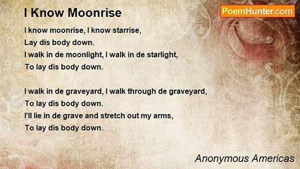 Anonymous Americas - I Know Moonrise