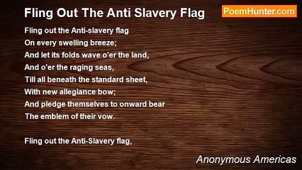 Anonymous Americas - Fling Out The Anti Slavery Flag