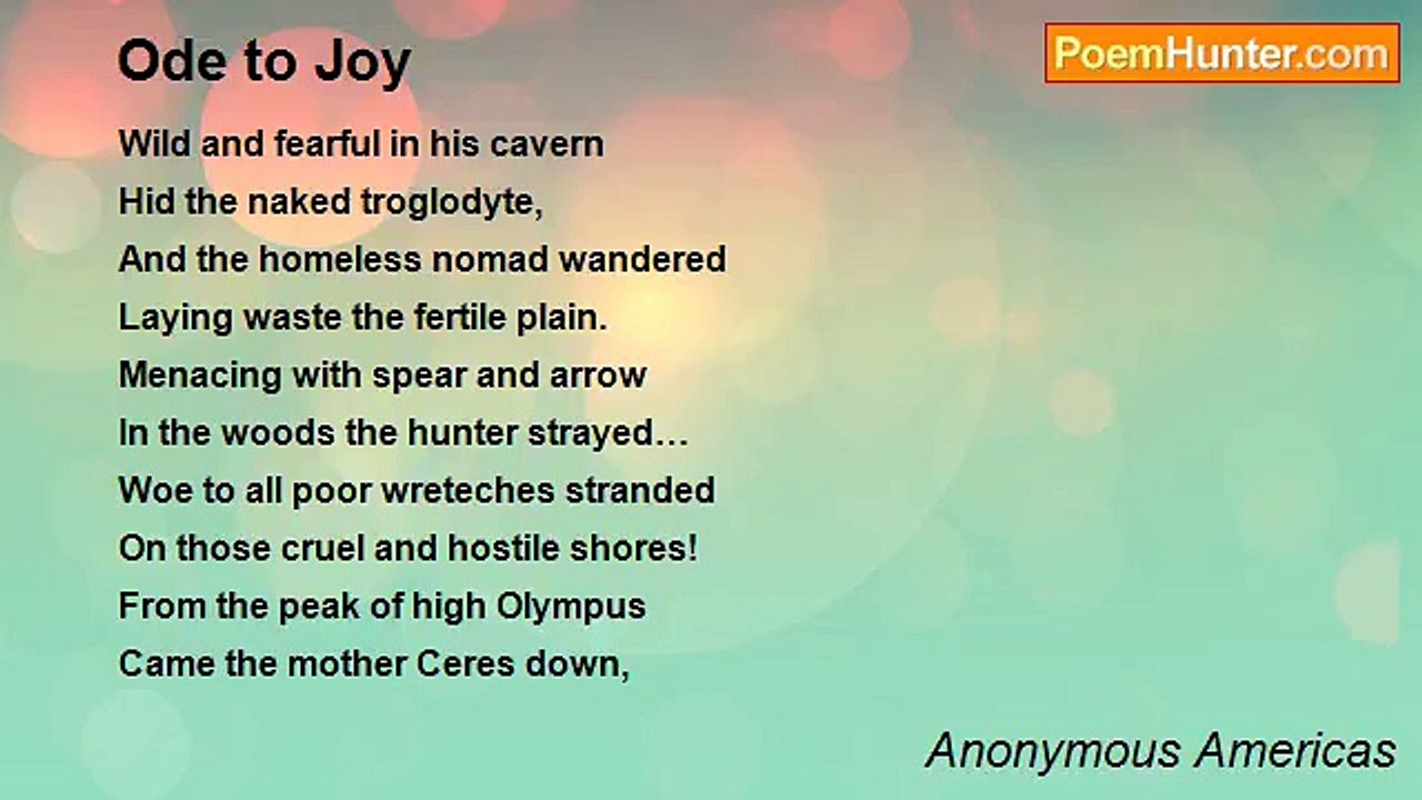 Anonymous Americas - Ode to Joy