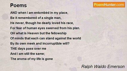 Ralph Waldo Emerson - Poems