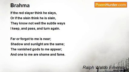 Ralph Waldo Emerson - Brahma