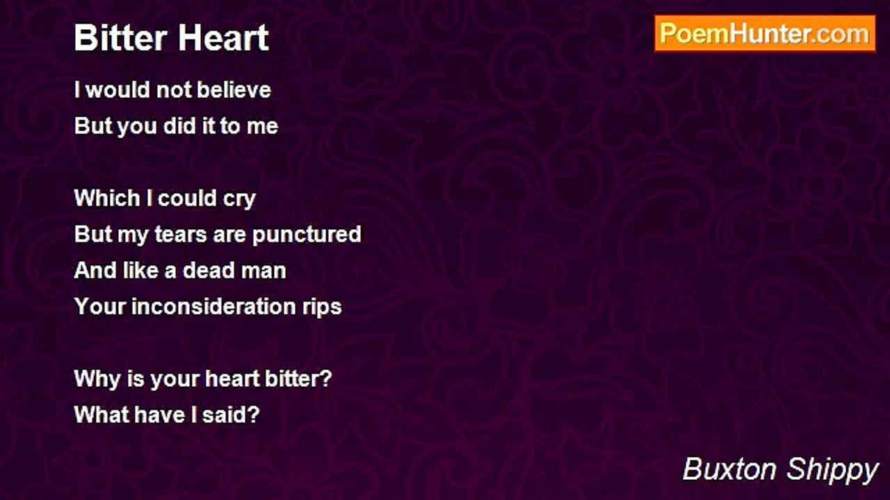 Buxton Shippy - Bitter Heart