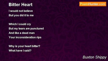 Buxton Shippy - Bitter Heart