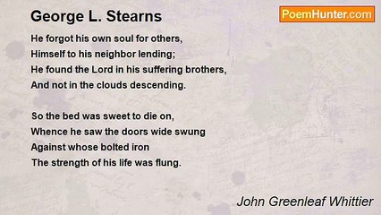 John Greenleaf Whittier - George L. Stearns