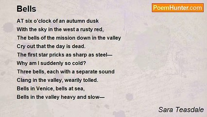 Sara Teasdale - Bells