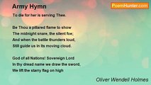Oliver Wendell Holmes - Army Hymn
