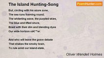 Oliver Wendell Holmes - The Island Hunting-Song