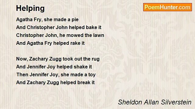 Sheldon Allan Silverstein - Helping