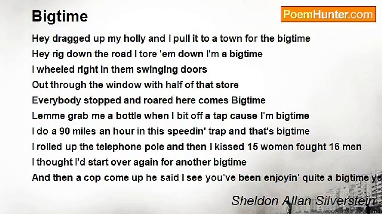 Sheldon Allan Silverstein - Bigtime