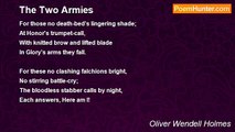 Oliver Wendell Holmes - The Two Armies