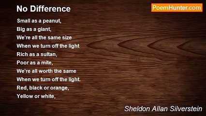 Sheldon Allan Silverstein - No Difference