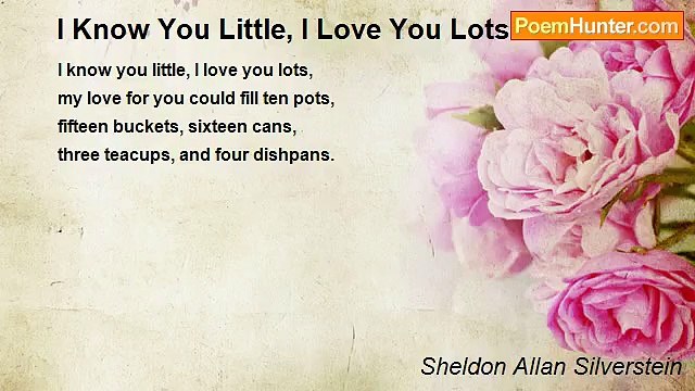Sheldon Allan Silverstein - I Know You Little, I Love You Lots